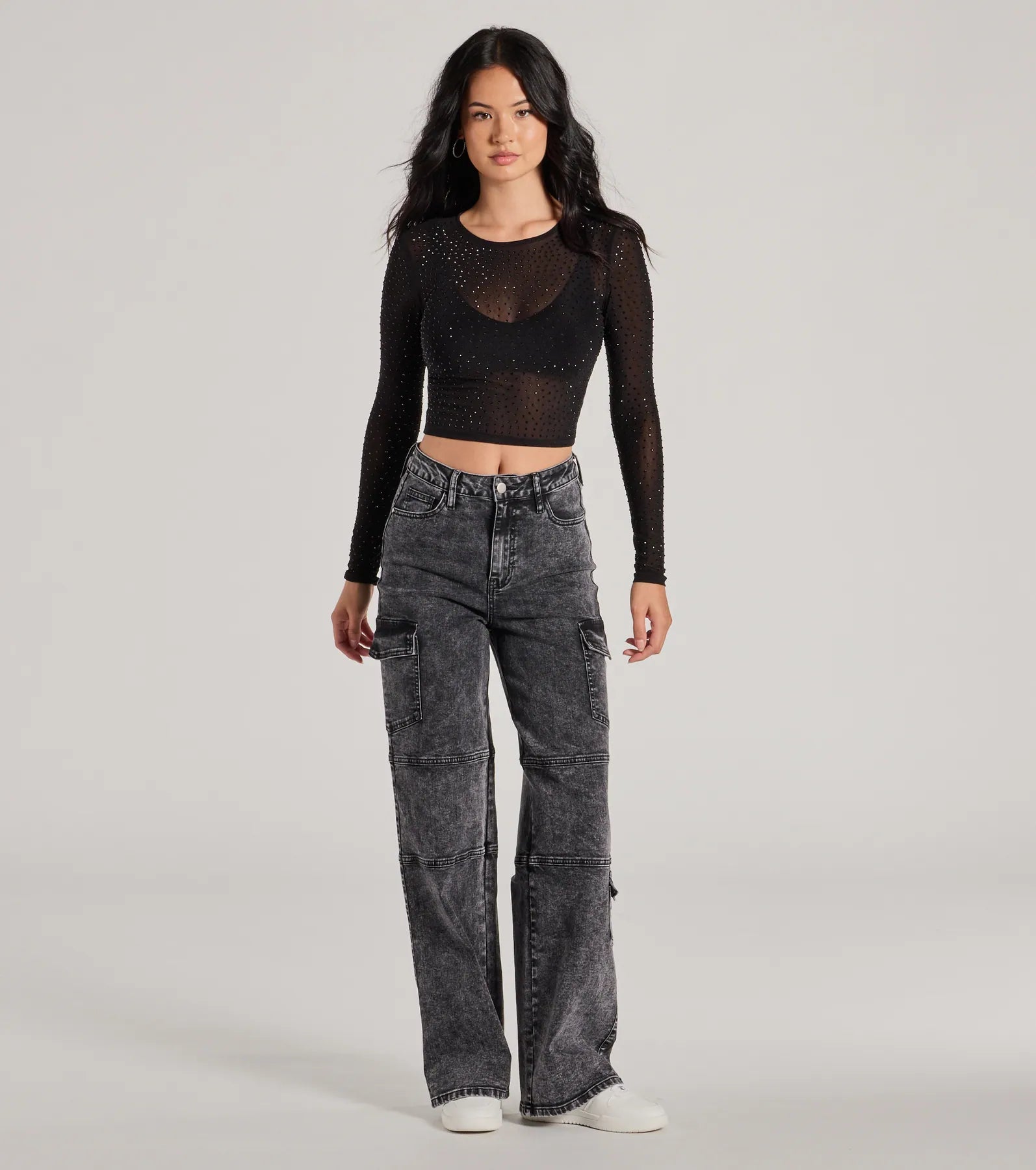 Feel The Heat Stone Crop Top