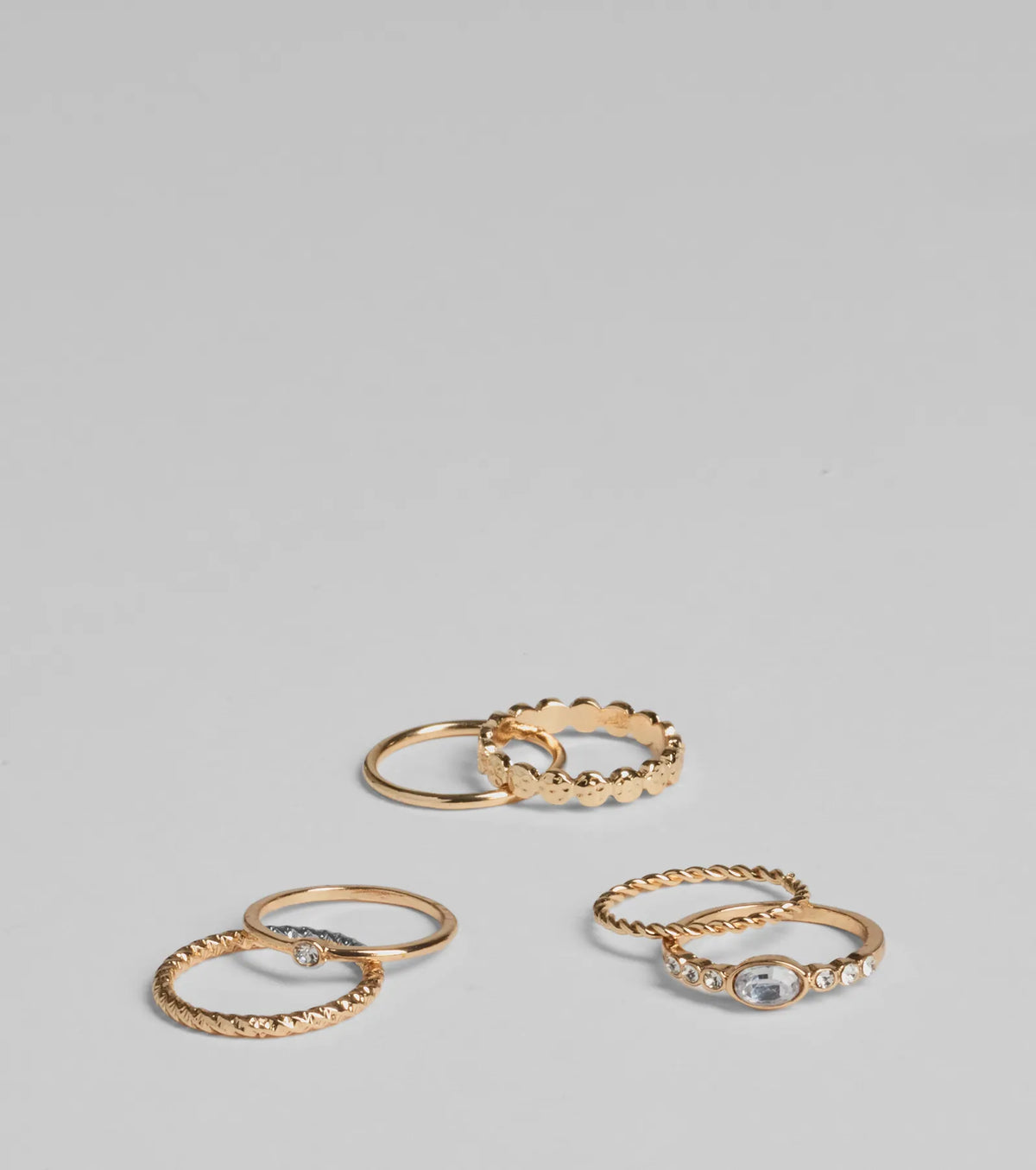 Touch Of Sparkle Six Pack Ring Set