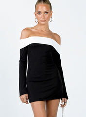 Anya Mini Dress Black / White