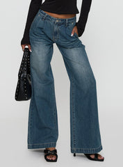 Laguardia Wide Leg Jeans Dark Blue Wash