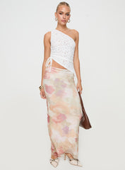 Sensua One Shoulder Top White
