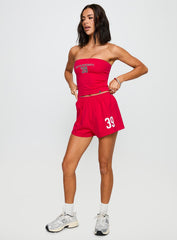 Boston University Tube Top Red