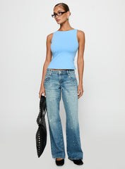 Picasso Straight Leg Jean Mid Blue