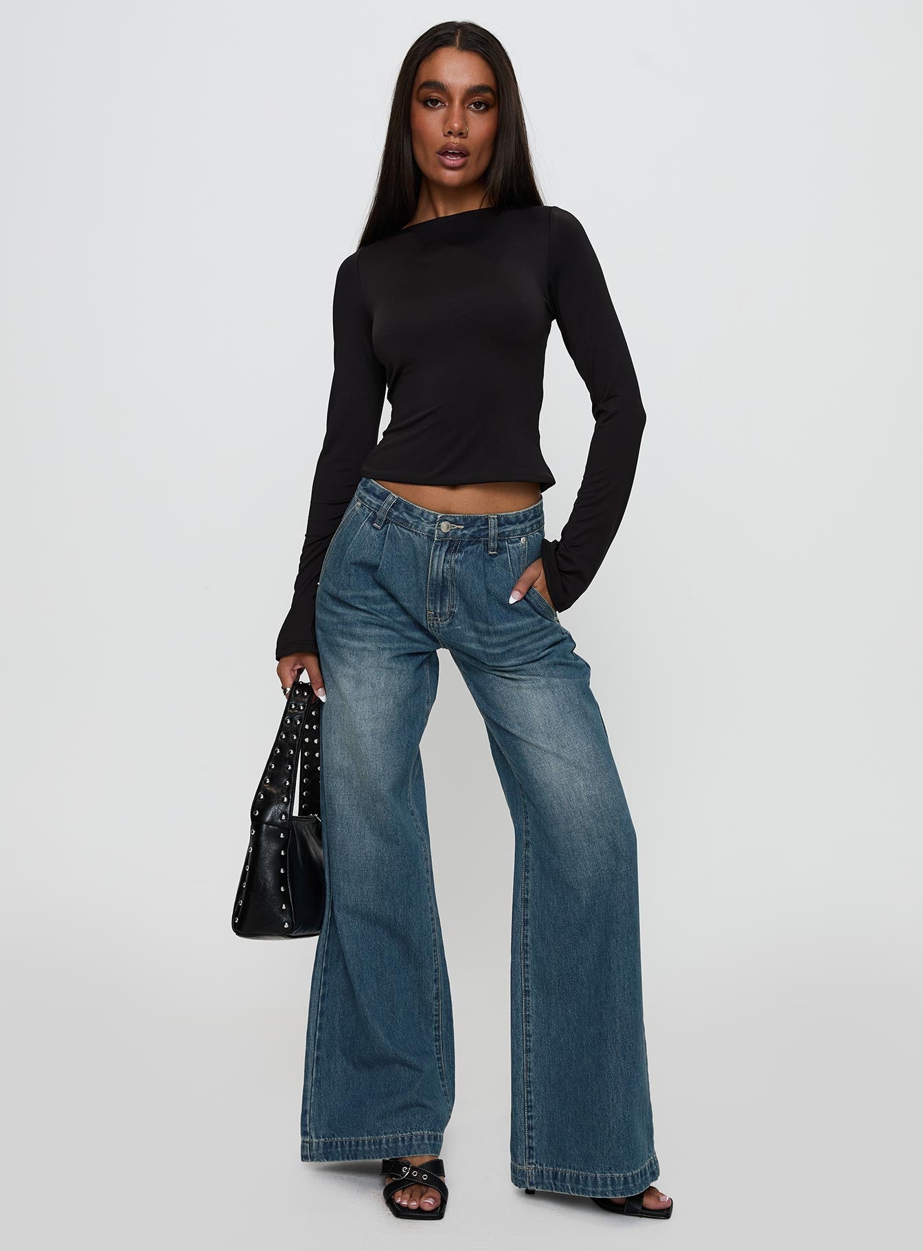 Laguardia Wide Leg Jeans Dark Blue Wash