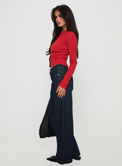 Jankins Baggy Jeans Dark Blue Wash
