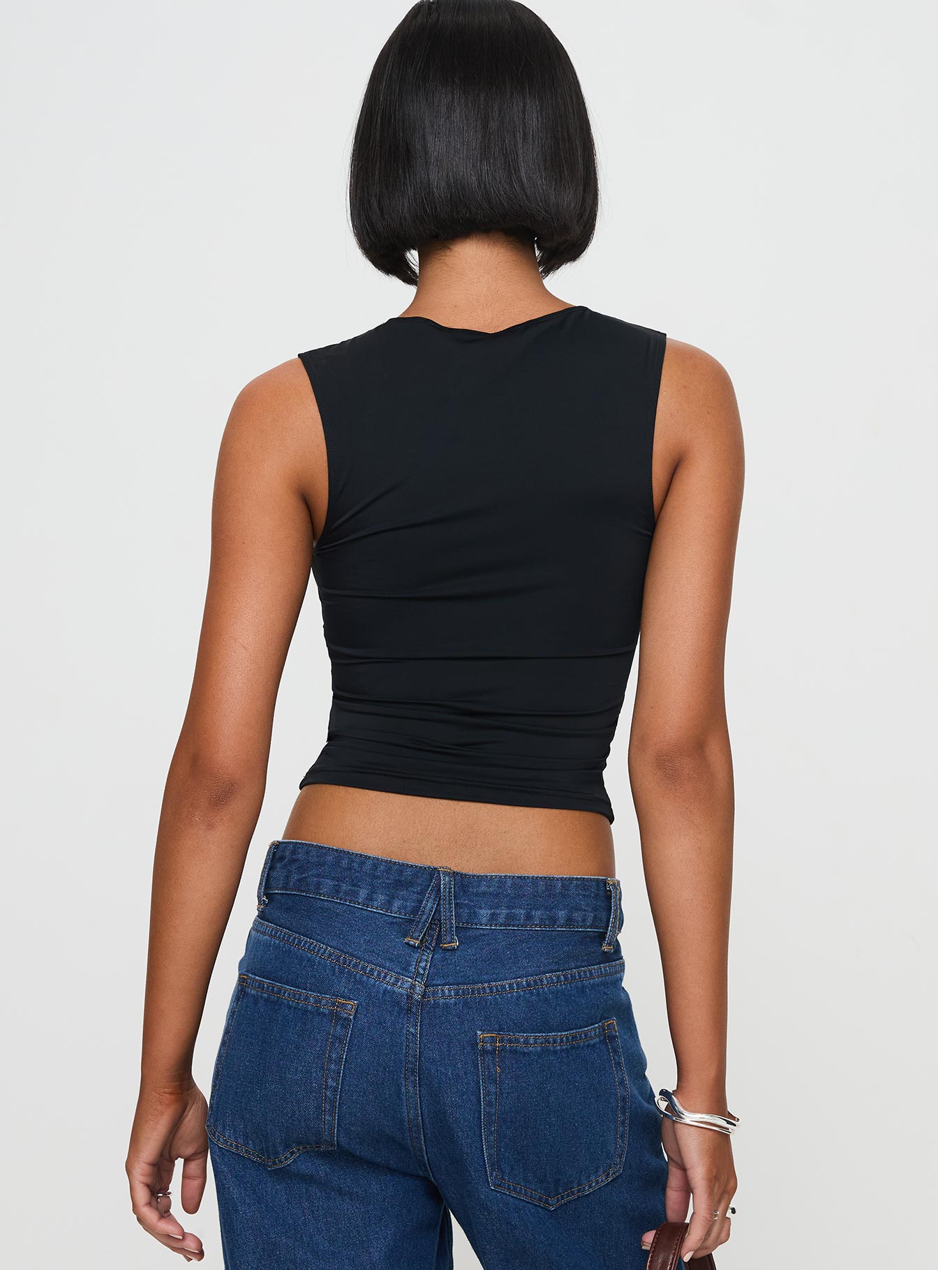 Xandi Top Black Leopard