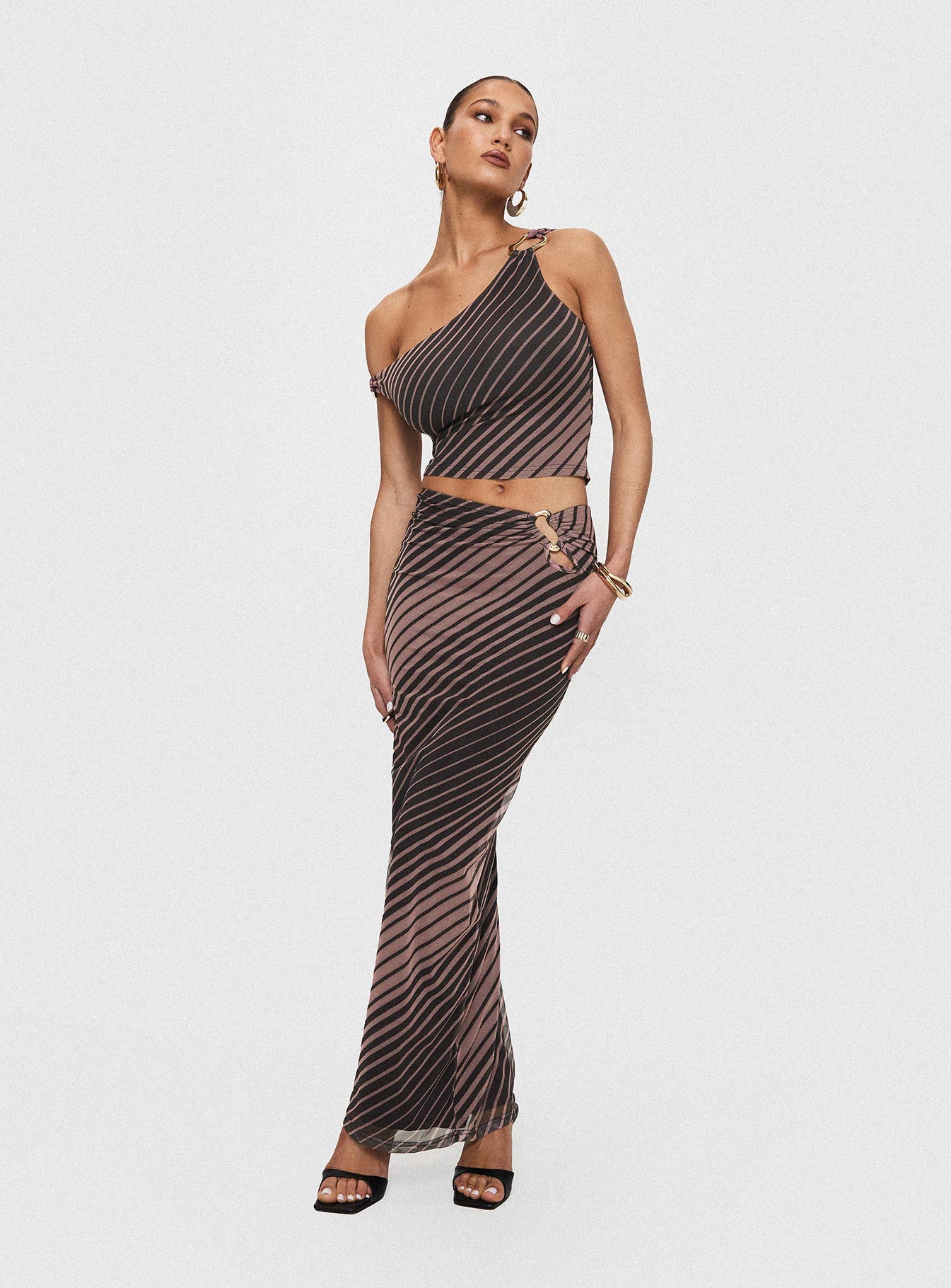 Whiley Maxi Skirt Multi Stripe